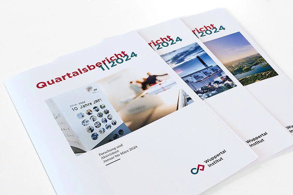 Titelblätter der Quartalsberichte